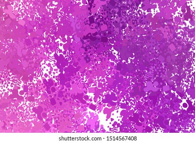 Light Pink vector background with abstract shapes. Colorful chaotic forms with gradient in modern style. Elegant design for wallpapers.