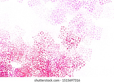 Light Pink vector background with abstract shapes. Colorful chaotic forms with gradient in modern style. Modern design for your business card.