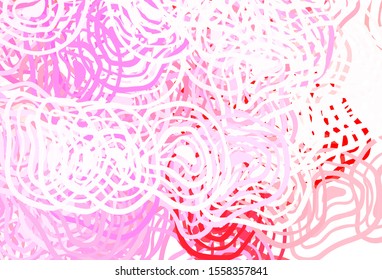 Light Pink vector background with abstract shapes. Colorful chaotic forms with gradient in modern style. Best smart design for your business.