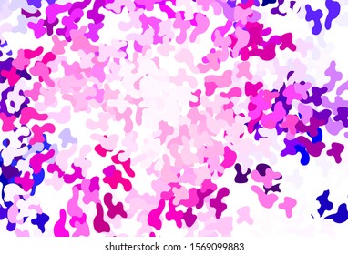 Light Pink vector background with abstract shapes. Simple colorful illustration with abstract gradient shapes. Modern design for your business card.