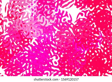 Light Pink vector background with abstract shapes. Modern abstract illustration with colorful random forms. Background for a cell phone.