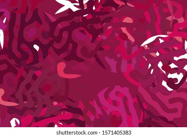 Light Pink vector background with abstract shapes. Illustration with colorful gradient shapes in abstract style. Background for a cell phone.