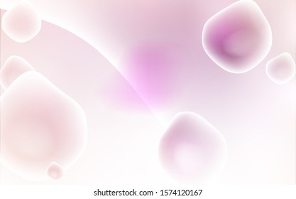 Light Pink vector background with abstract circles. Geometric illustration in memphis style with gradient.  The best blurred design for your business.