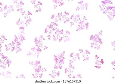 Light Pink vector background with abstract shapes. Decorative design in abstract style with random forms. Background for a cell phone.