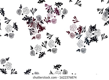 Light Pink vector background with abstract shapes. Decorative design in abstract style with random forms. Best smart design for your business.