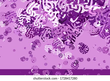 Light Pink vector background with abstract shapes. Decorative design in abstract style with random forms. Elegant design for wallpapers.