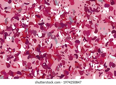 Light Pink vector background with abstract forms. Decorative design in abstract style with random forms. Elegant design for wallpapers.