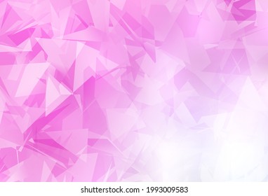 Light Pink vector background with abstract polygonals. Simple colorful illustration with abstract gradient shapes. Modern design for your business card.
