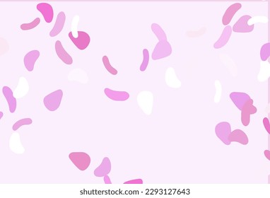 Light Pink vector background with abstract forms. Colorful chaotic forms with gradient in modern style. Best smart design for your business.