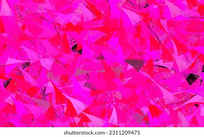 Light Pink vector background with abstract shapes.