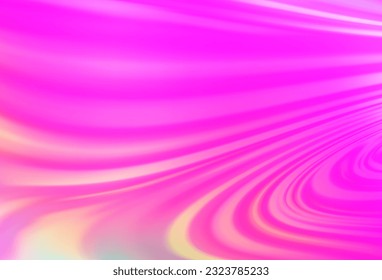 Light Pink vector background with abstract lines. Shining illustration, which consist of blurred lines, circles. The elegant pattern for brand book.