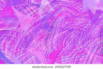 Light Pink vector background with abstract shapes.