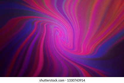 Light Pink vector background with astronomical stars. Space stars on blurred abstract background with gradient. Pattern for futuristic ad, booklets.