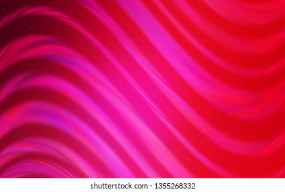 Light Pink vector background with astronomical stars. Space stars on blurred abstract background with gradient. Pattern for astrology websites.