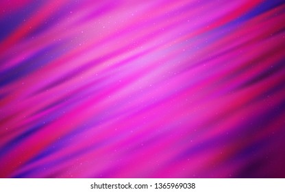 Light Pink vector background with astronomical stars. Shining illustration with sky stars on abstract template. Pattern for futuristic ad, booklets.