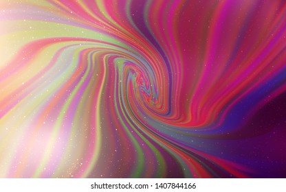 Light Pink vector background with astronomical stars. Shining colored illustration with bright astronomical stars. Smart design for your business advert.