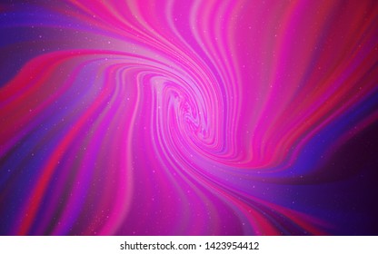 Light Pink vector background with astronomical stars. Glitter abstract illustration with colorful cosmic stars. Best design for your ad, poster, banner.