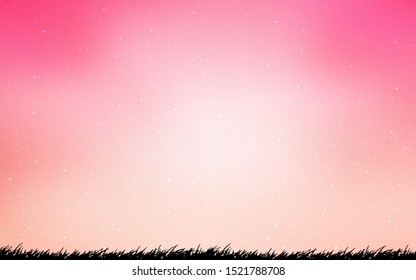 Light Pink vector background with astronomical stars. Modern abstract illustration with Big Dipper stars. Template for cosmic backgrounds.