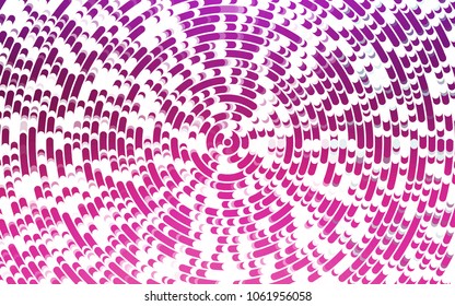 Light Pink vector background with bent ribbons. Blurred geometric sample with gradient bubbles.  A completely new marble design for your business.