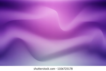 Light Pink vector background with bent ribbons. A vague circumflex abstract illustration with gradient. Pattern for your business design.