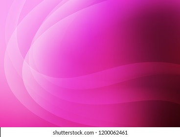 Light Pink vector background with bent lines. An elegant bright illustration with gradient. The best blurred design for your business.