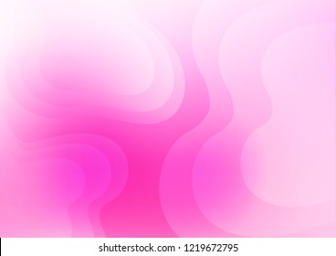 Light Pink vector background with bent lines. Glitter abstract illustration with wry lines. A completely new marble design for your business.