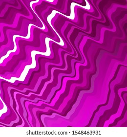 Light Pink vector background with bent lines. Abstract gradient illustration with wry lines. Design for your business promotion.