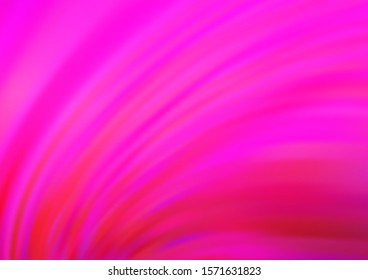 Light Pink vector background with bent lines. Shining crooked illustration in marble style. The best blurred design for your business.
