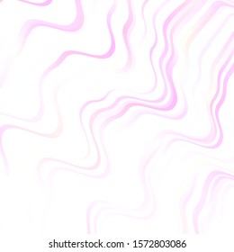 Light Pink vector background with bent lines. Colorful illustration, which consists of curves. Pattern for ads, commercials.