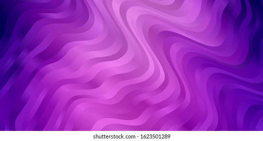 Light Pink vector background with bent lines. Colorful illustration with curved lines. Best design for your ad, poster, banner.