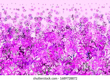 Light Pink vector background with bent lines. Colorful illustration in abstract style with gradient. Abstract style for your business design.