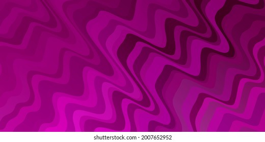 Light Pink vector background with bent lines. Abstract gradient illustration with wry lines. Design for your business promotion.