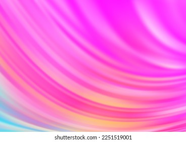 Light Pink vector background with bent lines. An elegant bright illustration with gradient. Marble design for your web site.