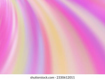 Light Pink vector background with bent lines. Colorful illustration in abstract marble style with gradient. The template for cell phone backgrounds.