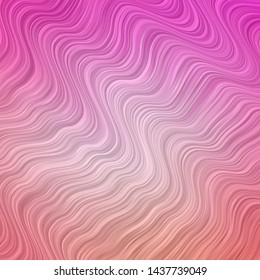 Light Pink vector background with bows. Colorful illustration in circular style with lines. Pattern for websites, landing pages.