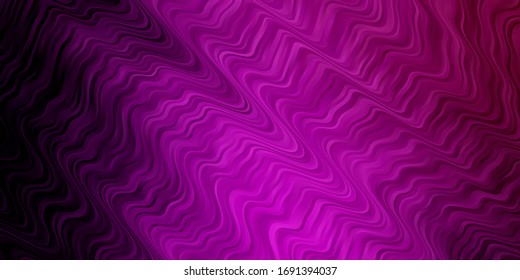 Light Pink vector background with bows. Colorful illustration in circular style with lines. Pattern for booklets, leaflets.