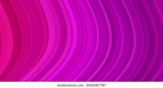 Light Pink vector background with bows. Bright illustration with gradient circular arcs. Pattern for booklets, leaflets.