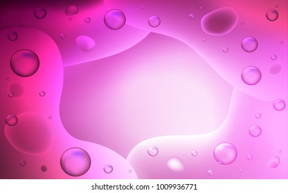 Light Pink vector background with bubble shapes. A completely new color illustration in memphis style. The elegant pattern for brand book.