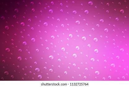 Light Pink vector background with bubbles. Illustration with set of shining colorful abstract circles. New design for ad, poster, banner of your website.