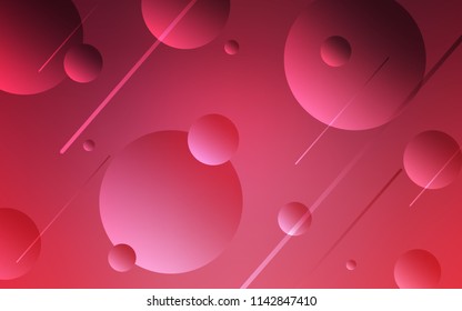Light Pink vector background with bubbles. Blurred decorative design in abstract style with bubbles. Pattern can be used as texture of wallpapers.
