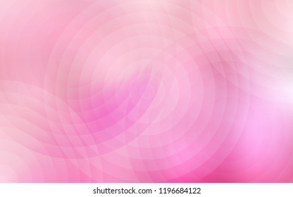 Light Pink vector background with bubbles. Blurred decorative design in abstract style with bubbles. New design for ad, poster, banner of your website.