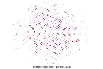 Light Pink vector background with bubbles. Abstract illustration with colored bubbles in nature style. Pattern of water, rain drops.