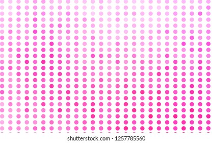 Light Pink vector background with bubbles. Blurred bubbles on abstract background with colorful gradient. Template for your brand book.