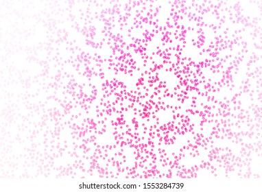Light Pink vector background with bubbles. Blurred decorative design in abstract style with bubbles. Pattern of water, rain drops.