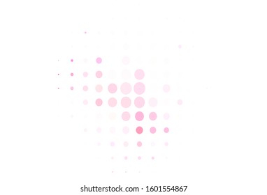 Light Pink vector background with bubbles. Abstract illustration with colored bubbles in nature style. Pattern for futuristic ad, booklets.