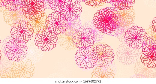 Light Pink vector background with bubbles. Abstract decorative design in gradient style with bubbles. Design for your commercials.