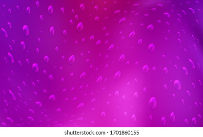 Light Pink vector background with bubbles. Beautiful colored illustration with blurred circles in nature style. The pattern can be used for aqua ad, booklets.