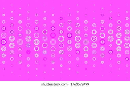 Light Pink vector background with bubbles. Modern abstract illustration with colorful water drops. Pattern for beautiful websites.