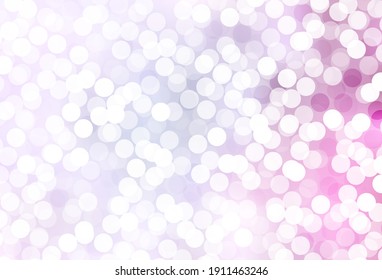 Light Pink vector background with bubbles. Modern abstract illustration with colorful water drops. Design for poster, banner of websites.