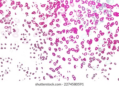 Light Pink vector background with bubbles. Abstract illustration with colored bubbles in nature style. Design for posters, banners.